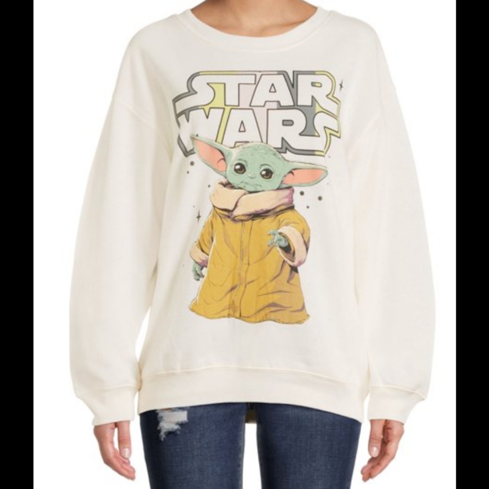 Star Wars Women's Ivory Fleece Sweater Plus Size